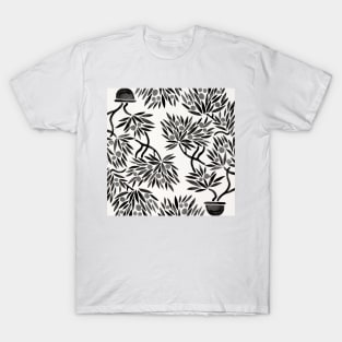 Black Bonsai Orange T-Shirt